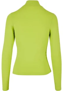 Urban Classics Damski top z długim rękawem z wycięciem i kołnierzem z długim rękawem, z wysokim kołnierzem, rozmiar XS do 5XL, Frozenyellow, L - Koszulki i topy damskie - miniaturka - grafika 1