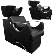 Myjki fryzjerskie - Myjnia myjka fryzjerska barberska do salonu fryzjerskiego barberskiego ruchoma ceramiczna misa armatura bateria słuchawka - miniaturka - grafika 1