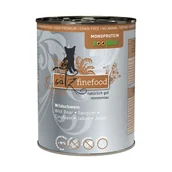 Mokra karma dla kotów - Catz finefood karma mokra monoproteinowa zooplus, 6 x 400 g - Dziczyzna - miniaturka - grafika 1