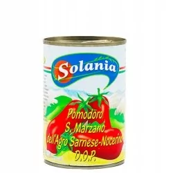 Pomidory 400g SAN MARZANO SOLANIA - Pasztet i przetwory mięsne - miniaturka - grafika 1