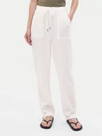 Spodnie damskie - Gap Spodnie materiałowe 541243-02 Biały Loose Fit - miniaturka - grafika 1