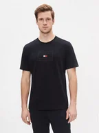 Koszulki męskie - Tommy Hilfiger T-Shirt Big Graphic S/S Tee MW0MW34204 Granatowy Regular Fit - miniaturka - grafika 1