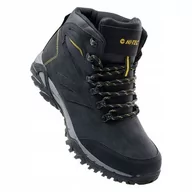 Buty trekkingowe męskie - ﻿Męskie buty trekkingowe HiTec Nedin czarne 44 - miniaturka - grafika 1