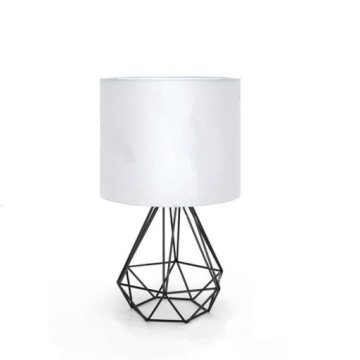 Lampka stołowa nocna 18x18x31,5cm geometryczna