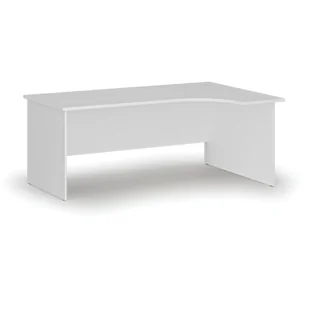 Biurko narożne PRIMO WHITE, 1800 x 1200 mm, prawe, białe - Biurka - miniaturka - grafika 1