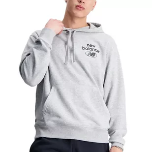 Bluza New Balance MT31514AG - szara - Bluzy sportowe męskie - miniaturka - grafika 1