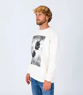 Hurley Bluza polarowa Unisex U Oceancare Photoprint Fleece Crew, Marshmallow, XL, Marshmallow, XL - Bluzy damskie - miniaturka - grafika 1