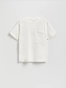 Reserved - Bawełniany t-shirt - złamana biel - Koszulki dla chłopców - miniaturka - grafika 1