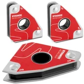 Akcesoria spawalnicze - Stamos Welding Group Uchwyt magnetyczny spawalniczy zestaw 2 szt 30/45 60/90° 15 kg SWG-MWH-MA15 - miniaturka - grafika 1