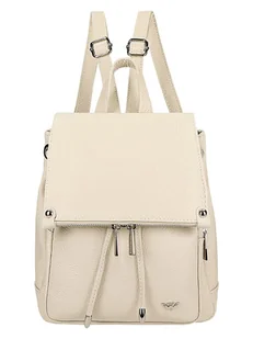 Wojas Skórzany plecak w kolorze beżowym - 26 x 21 x 9,5 cm - Torebki damskie - miniaturka - grafika 1