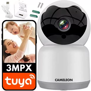 KAMERA WiFi OBROTOWA 360° FULL HD 1296P TUYA 3Mpx Q6 - Kamery IP - miniaturka - grafika 1