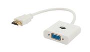 Huby USB - SAVIO Adapter SAVIO CL-27/B (HDMI M - D-Sub (VGA) F; 0,10m; kolor biały) 2_287062 - miniaturka - grafika 1