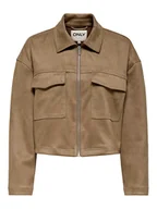 Kurtki damskie - ONLY Kurtka z imitacji skóry Stina 15351260 Brązowy Regular Fit - miniaturka - grafika 1