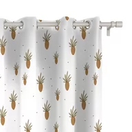 Firany i zasłony dla dzieci - Zasłona dla dzieci BUNNY BLISS wzór D246 | marchewki 150 x 200 cm tkanina zaciemniająca - miniaturka - grafika 1