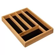 Akcesoria do sztućców - 5five Simple Smart Organizer na sztućce 5 przegródek wkład bambusowy 167748 - miniaturka - grafika 1