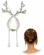 Ozdoby do włosów - Ozdoba Do Włosów Renifer Złota Klarma Do Koka - miniaturka - grafika 1