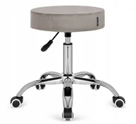 Fotele i krzesła biurowe - Krzesło Obrotowe Simple Office Grey Velvet - miniaturka - grafika 1