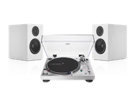 Zestawy stereo - Audio-Technica AT-LP120X-USB (srebrny) + A28 (biały) - miniaturka - grafika 1