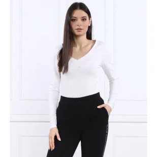 EA7 Bluzka | Slim Fit - Bluzki damskie - miniaturka - grafika 1
