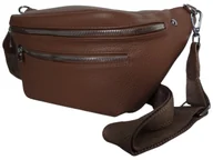 Nerki - Nerka Damska Na Ramię, Torebka Damska, Mała Modna Saszetka, Brązowy - miniaturka - grafika 1