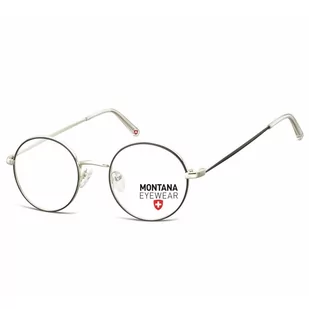 Oprawki korekcyjne okulary optyczne lenonki MM584 srebrny/czarny - Okulary korekcyjne, oprawki, szkła - miniaturka - grafika 1