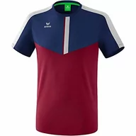 Koszulki męskie - Erima ERIMA męska koszulka z funkcją drużyny, nowa granatowa/bordowa/srebrno-szara, duża 1082031 - miniaturka - grafika 1