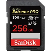 Karty pamięci - SanDisk Extreme PRO SDHC UHS-II V90 300MB/s 256GB - miniaturka - grafika 1