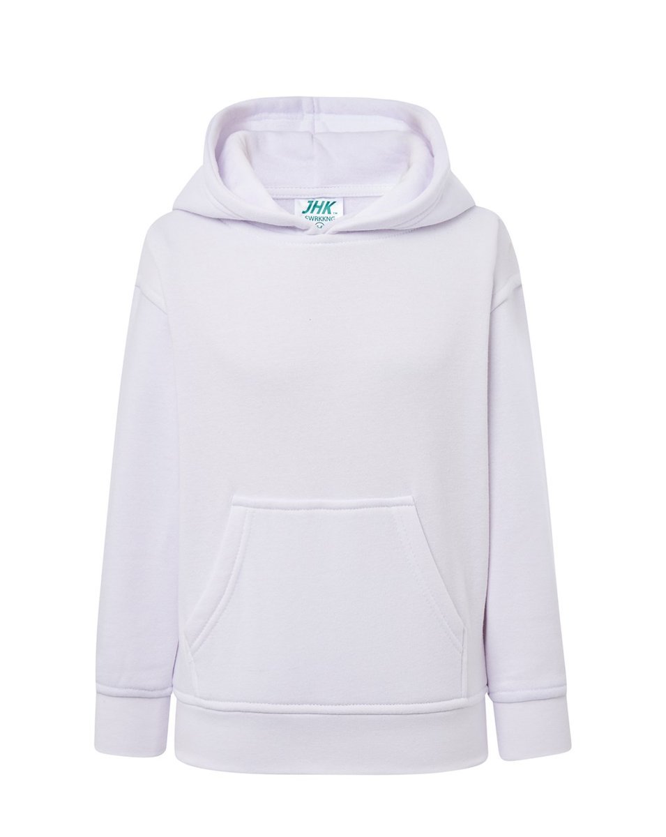 Bluza dziecięca robocza z kapturem biała roz. 3/4