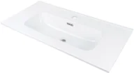 Umywalki - Umywalka wpuszczana Deante Tubo 38,5x80 cm prostokątna biały połysk CTU_6U8M - miniaturka - grafika 1