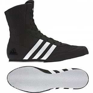 Buty bokserskie ADIDAS BOX HOG II czarny, rozmiar 41 1/3 - Kimona, stroje i obuwie - miniaturka - grafika 1