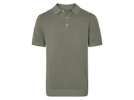 Koszulki męskie - esmara Men Koszulka polo premium męska z bawełny (Khaki, L (52/54)) - miniaturka - grafika 1