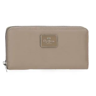 Pepe Jeans Christine Beżowy portfel 19,5 x 10 x 2 cm Poliester z detalami ze sztucznej skóry by Joumma Bags, beż, Talla única, aktówka - Portfele - miniaturka - grafika 1