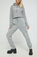 Spodnie damskie - Juicy Couture spodnie dresowe damskie kolor szary melanżowe - miniaturka - grafika 1