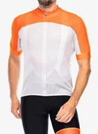 Koszulki rowerowe - Koszulka kolarska POC Essential Road Logo Jersey - zink orange/granite grey - miniaturka - grafika 1
