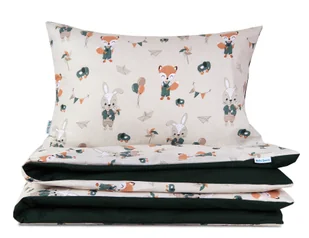 Pościel 90x120 niemowlęca Leśne urodziny z plecaczkiem - Pościel dla dzieci Pościel 90x120 niemowlęca Leśne urodziny z plecaczkiem - Pościel dla dzieci - miniaturka - grafika 1