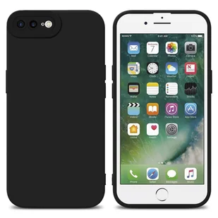 Pokrowiec Etui Do Apple iPhone 7 PLUS / 7S PLUS / 8 PLUS w FLUID CZERŃ TPU Silikonowe Obudowa Ochronny Case Cover Cadorabo - Etui i futerały do telefonów - miniaturka - grafika 1