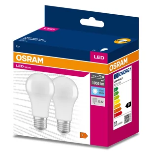 Żarówka LED 2 szt. E27 10 W = 75 W 1055 lm Neutralna biel Osram - Żarówki LED - miniaturka - grafika 1