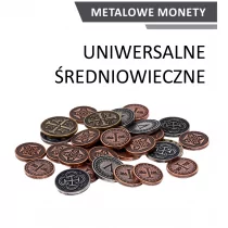 Drawlab Entertainment Metalowe monety - Uniwersalne - Średniowieczne (zestaw 30 monet) - Akcesoria do gier planszowych - miniaturka - grafika 1