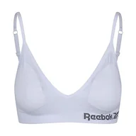 Biustonosze - Reebok damski JUSTINE bezszwowy biustonosz, biały, duży - miniaturka - grafika 1