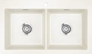 SystemCeram MERA TWIN MAGNOLIE 10 (połysk) (50620110) - Zlewozmywaki - miniaturka - grafika 1