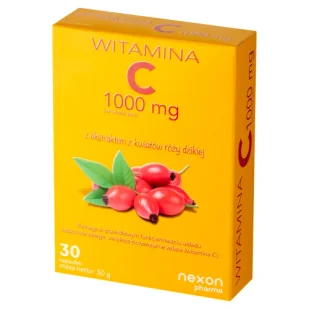Nexon Pharma Witamina C 1000 mg, 30 kapsułek - Witaminy i minerały - miniaturka - grafika 1