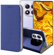 Etui i futerały do telefonów - ETUI Z KLAPKĄ DO XIAOMI REDMI NOTE 14 PRO 4G GRANATOWE ZAMYKANE MAGNETYCZNE - miniaturka - grafika 1