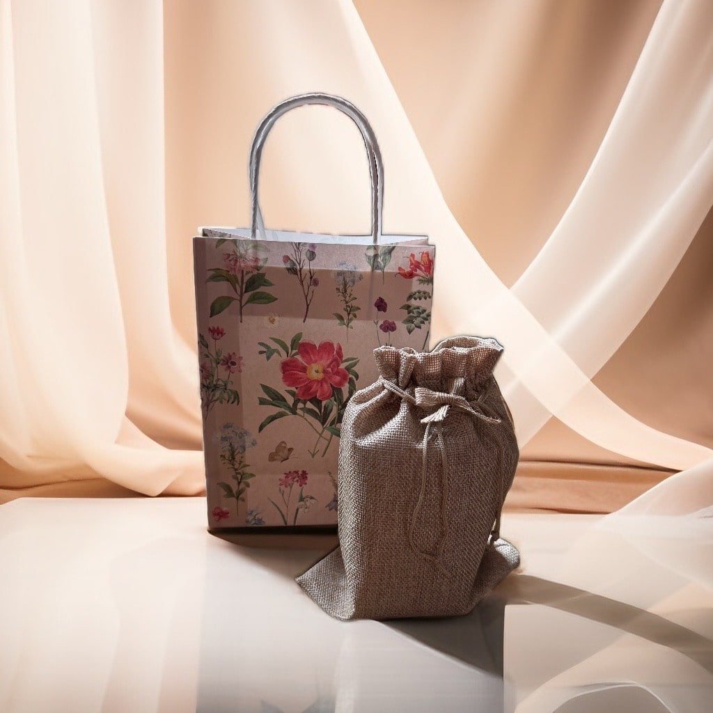 Zielono-Czarny Duet Zestaw Herbat w Lnianym Worku