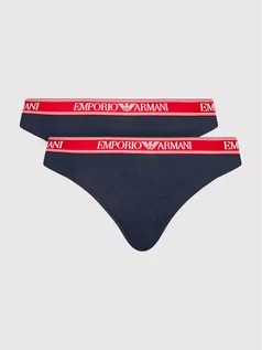 Majtki damskie - Emporio Armani Underwear Komplet 2 par fig brazylijskich 163337 2R227 00135 Granatowy - grafika 1