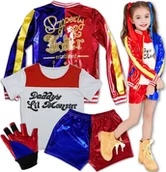 Stroje karnawałowe - STRÓJ PRZEBRANIE HARLEY QUINN JOKER NA BAL KARNAWAŁ 134/140 XL - miniaturka - grafika 1