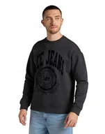 Bluzy męskie - LEE CREW SEASONAL WASHED BLACK L84KRYON M - miniaturka - grafika 1