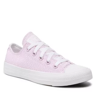 Trampki damskie - Converse Trampki Ctas Ox 572624C Pale Amethyst/White - grafika 1