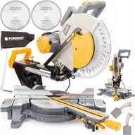 Piły elektryczne - Powermat Piła ukośna pilarka ukośnica do drewna laser 2200W Powermat PM-UK-2200M - miniaturka - grafika 1