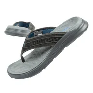 Klapki i japonki męskie - Japonki Skechers Sargo M 204383 Char szare - miniaturka - grafika 1