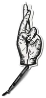 Zakładki do książek - Bookmarks Pens zakładka długopis - dłoń - IF - miniaturka - grafika 1